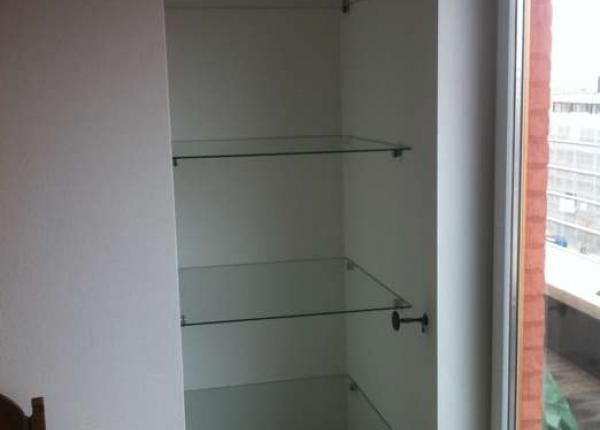 Legboorden in glas (glazen rek)